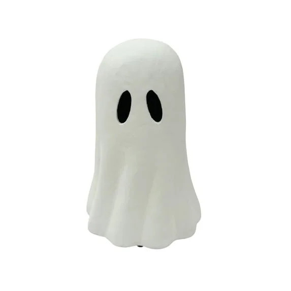 Paper Mache Ghost Tabletop Decoration, White, 11", Halloween | Walmart (US)