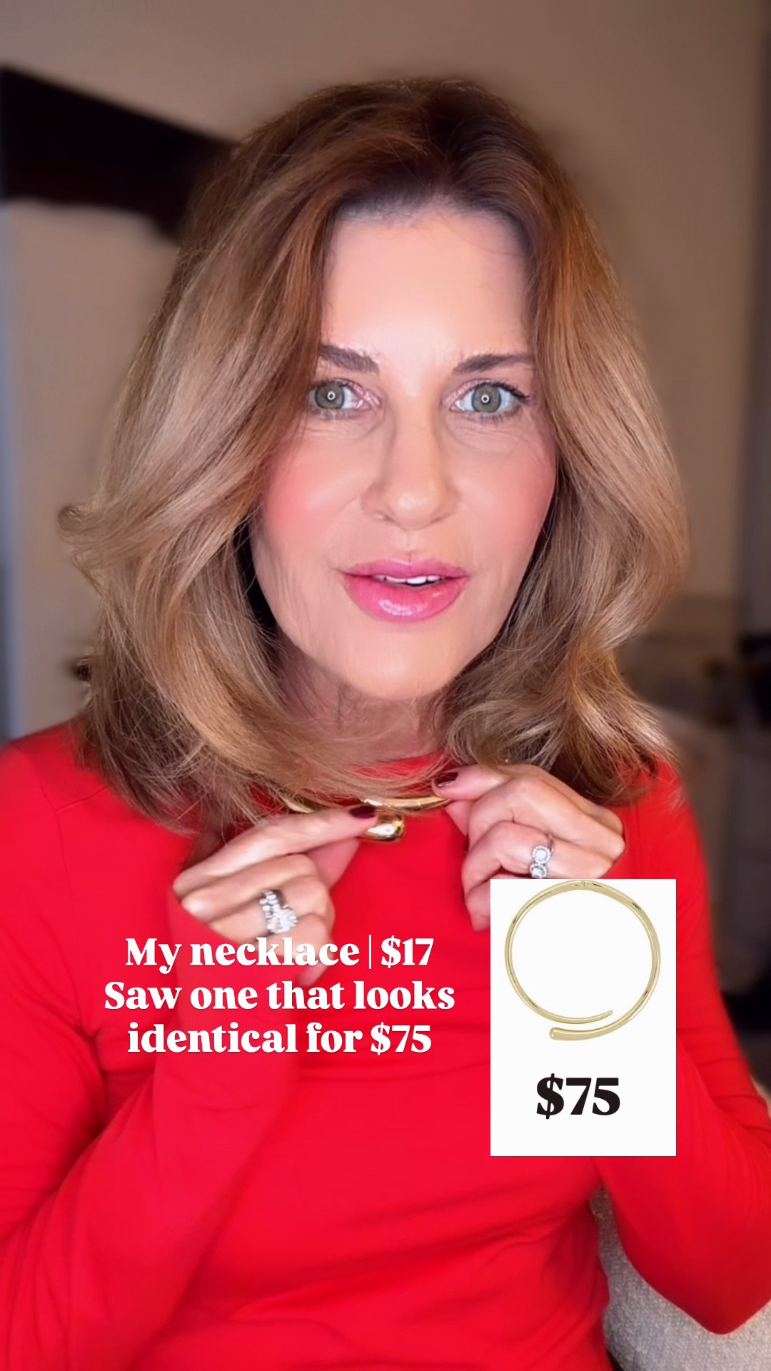 Splurge vs. save gold wrap around necklace 
Elegant wrap choker 

#LTKOver40