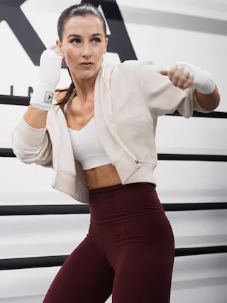 Forever Fleece Crop Full Zip | Athleta