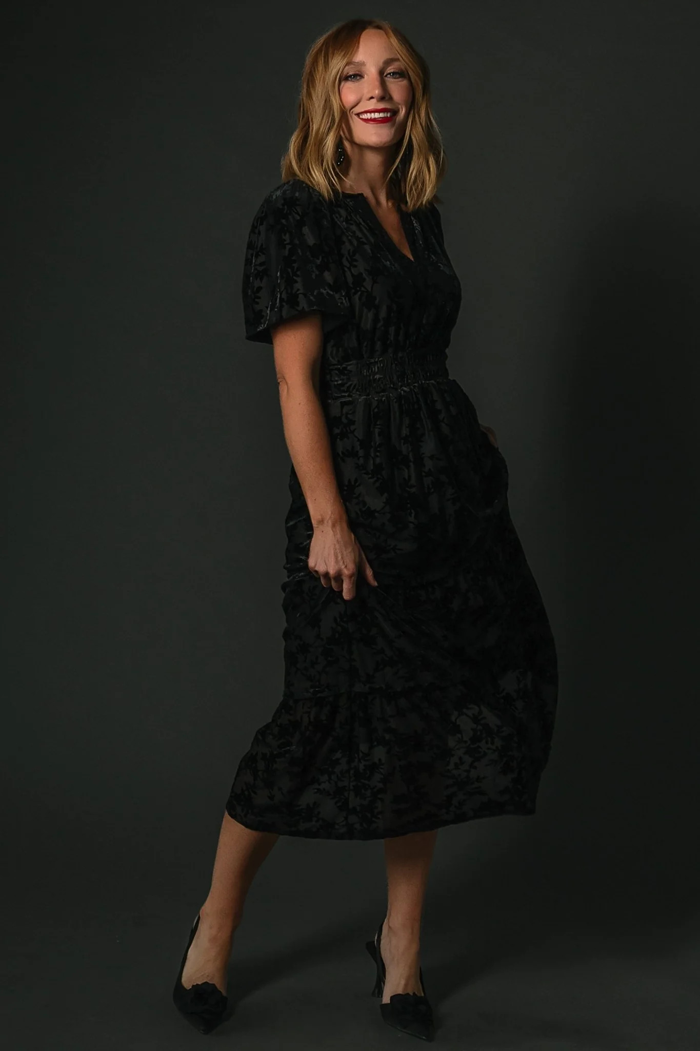 Bronwyn Velvet Dress | Black | Baltic Born