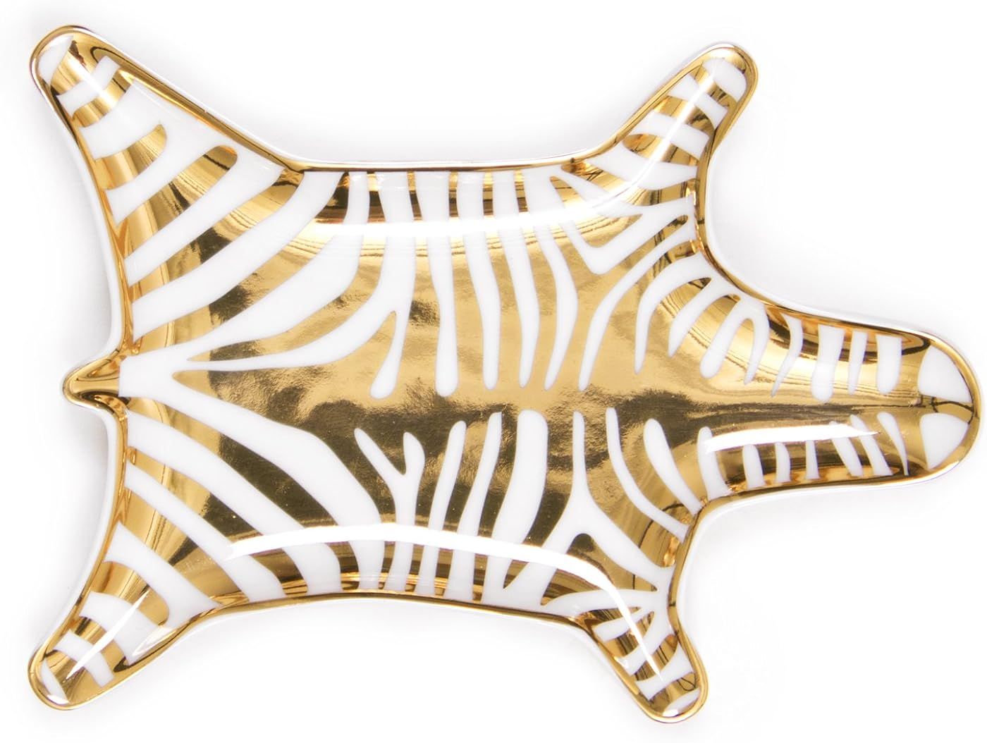 Jonathan Adler Women's Metallic Zebra Dish | Amazon (US)