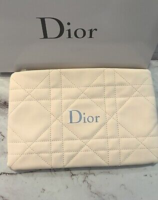 Dior Beauty Cosmetic Bag Beige Pouch Clutch - VIP Gift  | eBay | eBay US