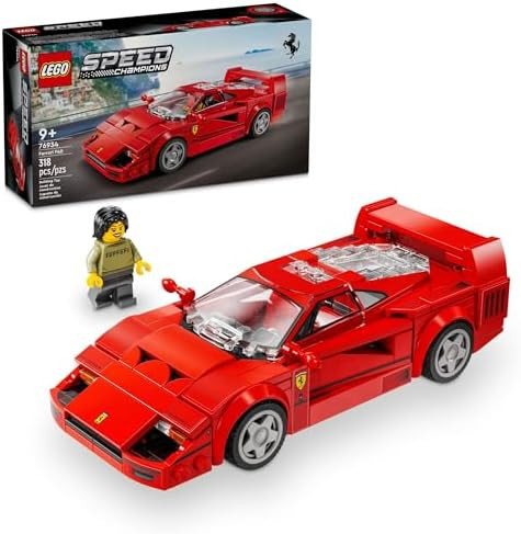 LEGO Speed Champions Ferrari F40 Supercar, Toy Car Model Building Set with Driver Minifigure, Col... | Amazon (US)