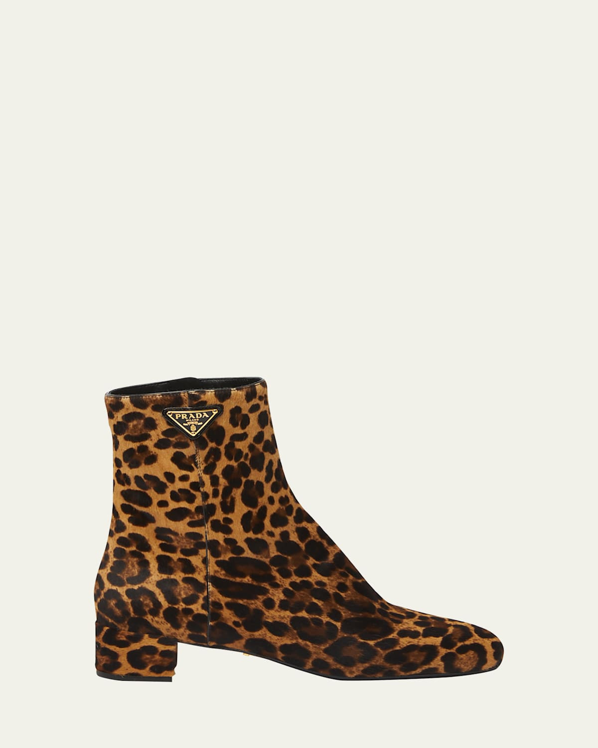 Leopard Block-Heel Zip Ankle Boots | Bergdorf Goodman
