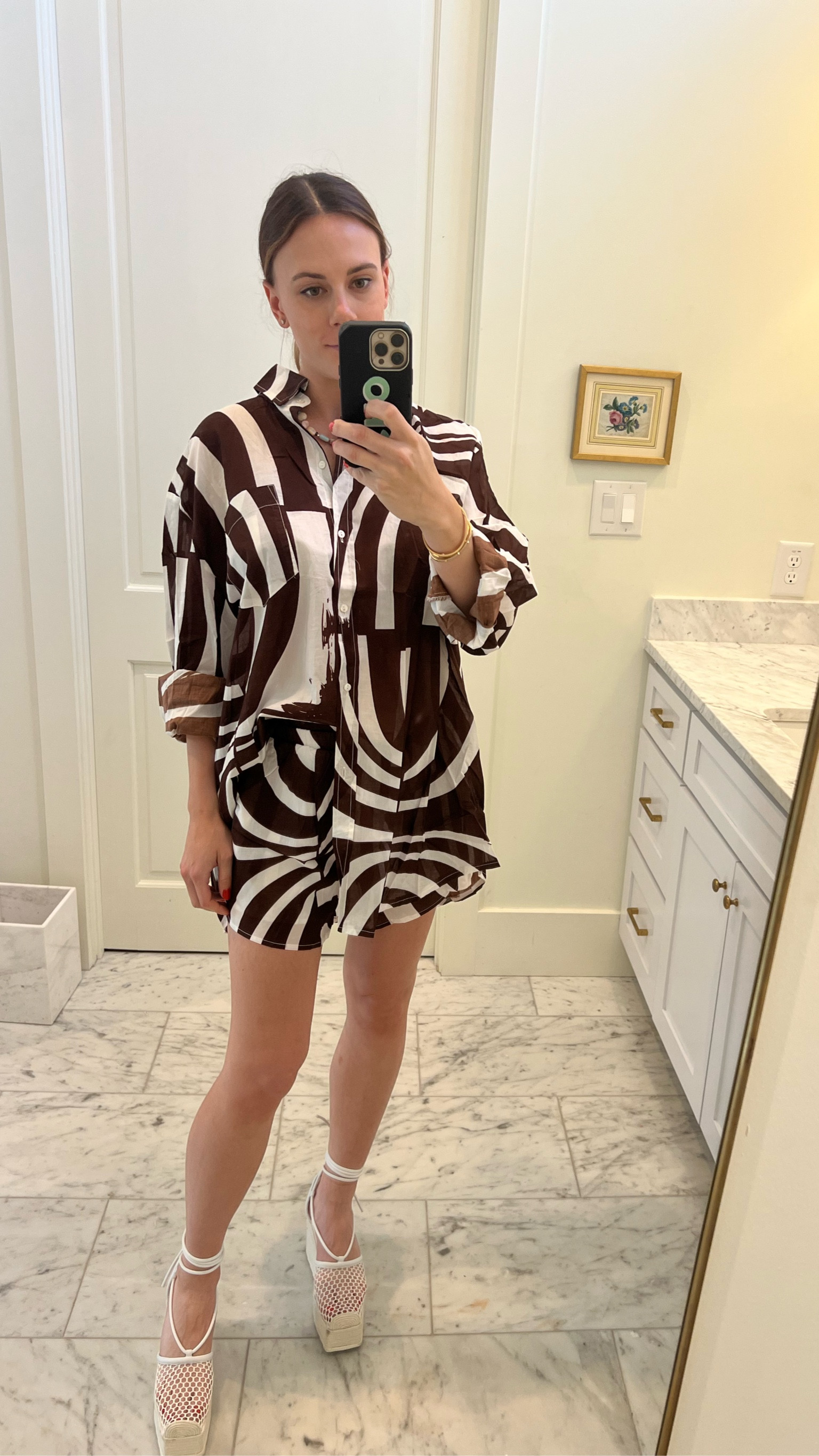 Love an easy matching set. Can dress this one up or down. Wear the pieces separately. Wear as a bathing suit cover up too. 

Bump friendly. The shorts fit perfectly under the bump 

#LTKtravel #LTKbump #LTKstyletip