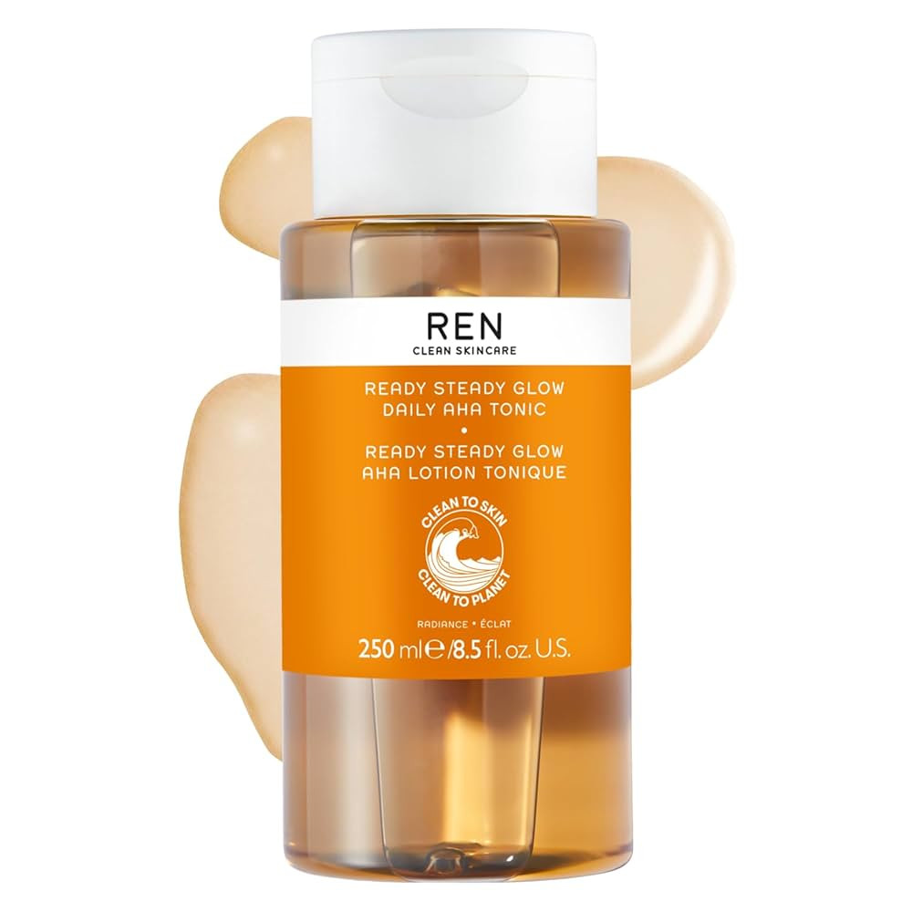 REN Clean Skincare Glow Tonic - Cruelty Free & Vegan Pore Reducing Toner with Resurfacing AHAs & ... | Amazon (US)
