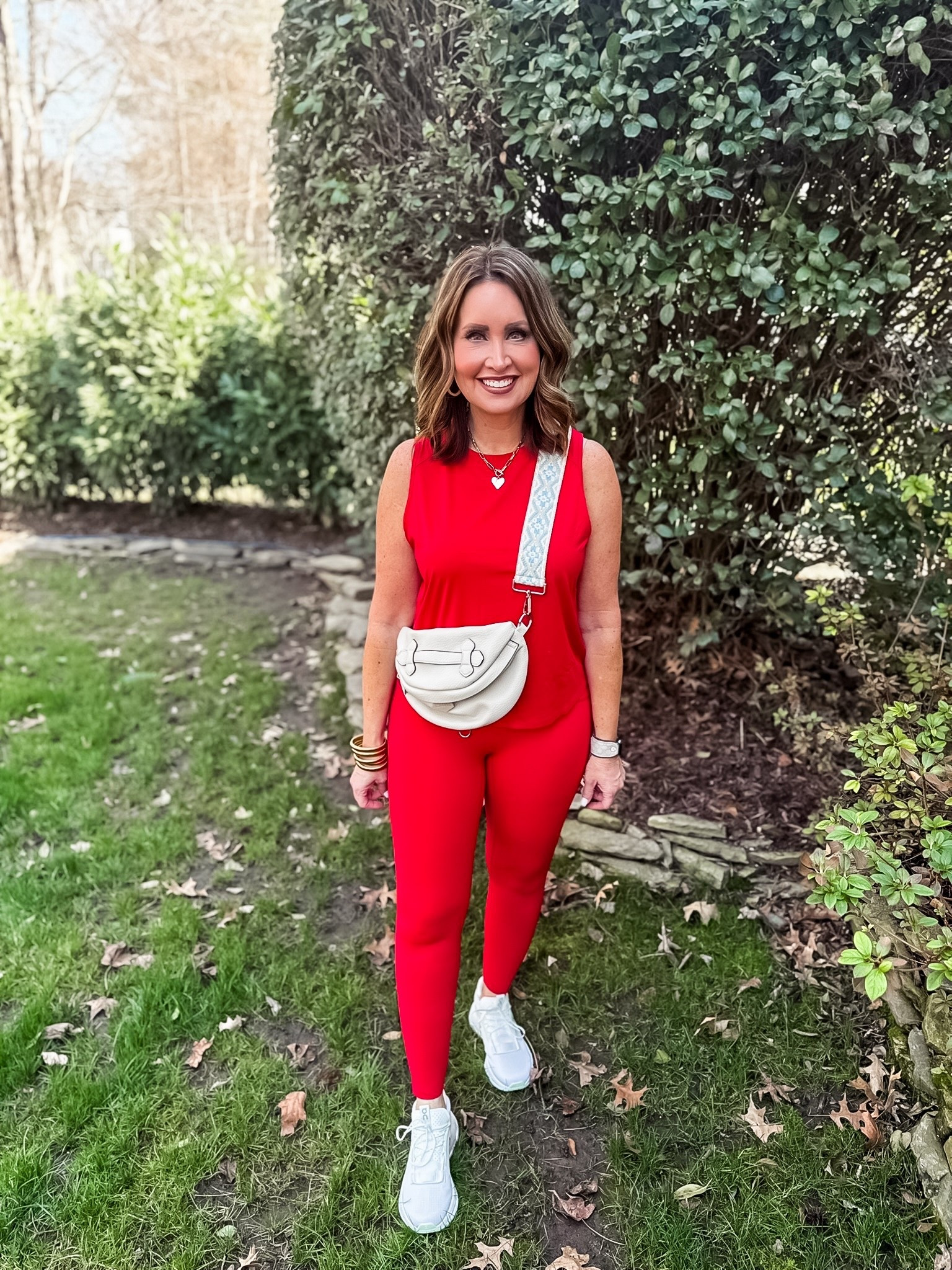 @Spanx workout set is 20% off when you shop through this post and use code LTKSPANX 
Booty boost leggings - high compression so I sized up
Tank - true to size 

Use code LAURA on my earrings & necklace 

#LTKSpringSale #LTKootd #LTKActive