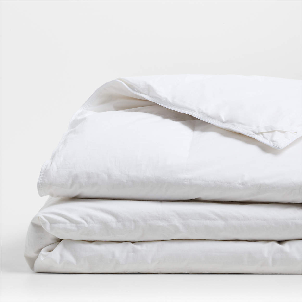 Classic Organic Cotton Medium Weight Down King Duvet Insert + Reviews | Crate & Barrel | Crate & Barrel