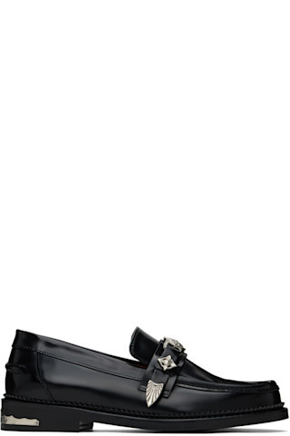 Black Metal Loafers | SSENSE