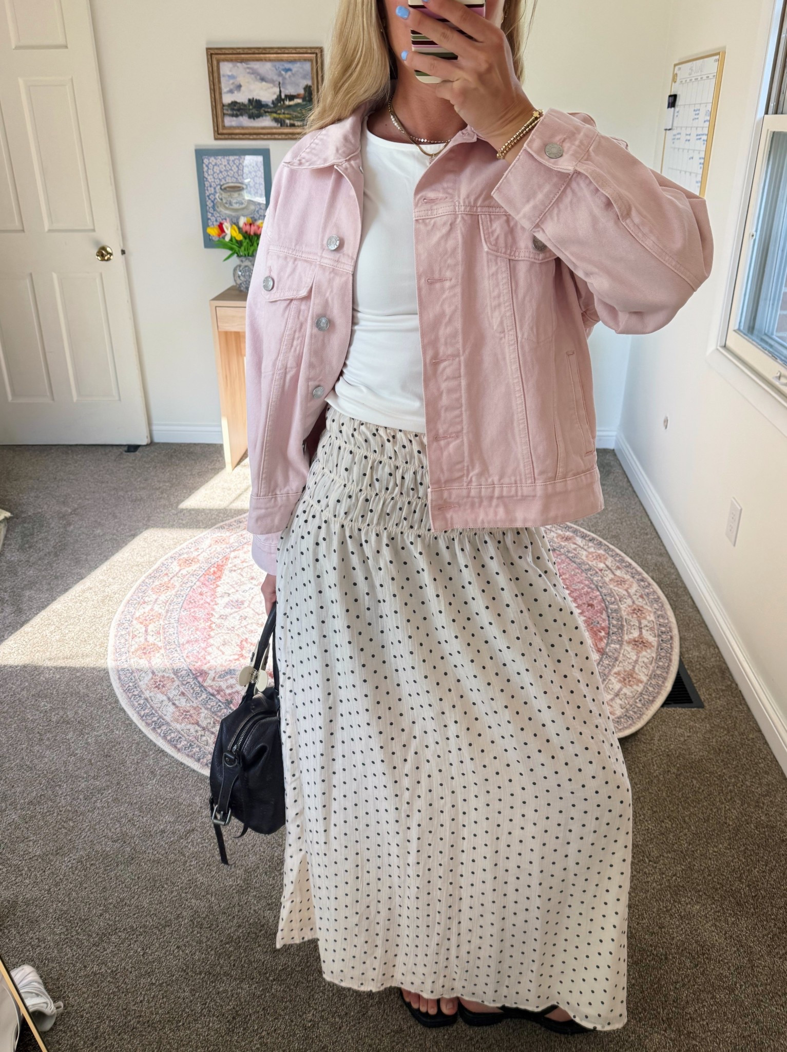 Wore to church! Wearing S/M in the jacket, small in the skirt, small in the top 🌸

#LTKootd