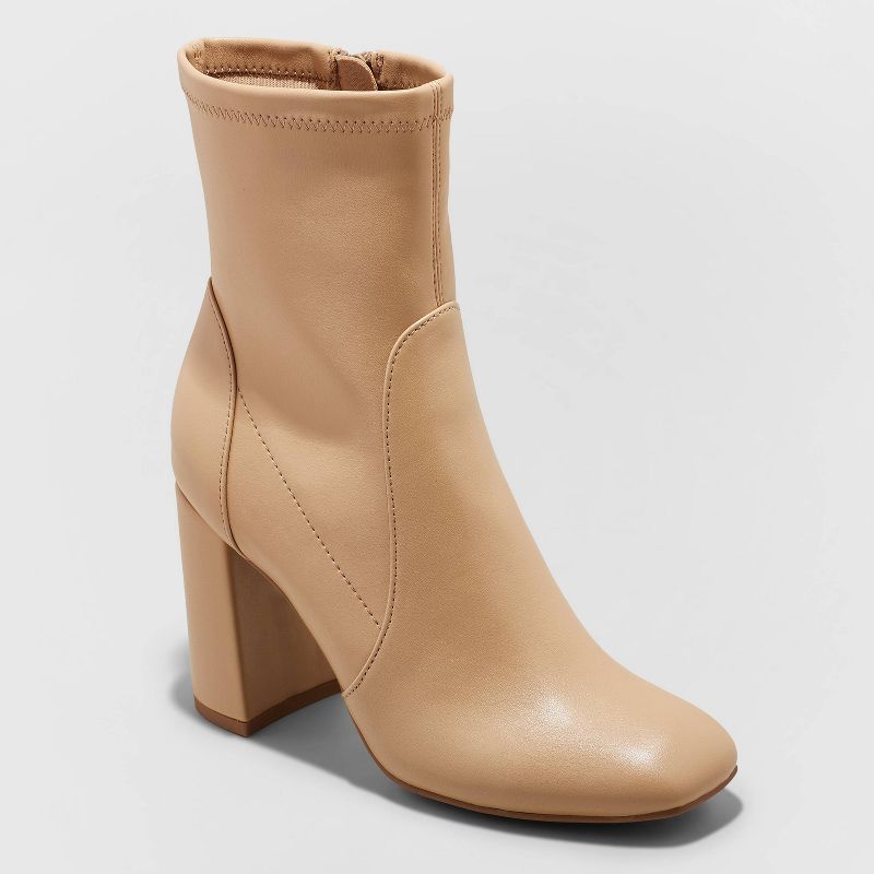 Women&#39;s Penelope Stretch Boots - A New Day&#8482; Tan 8 | Target