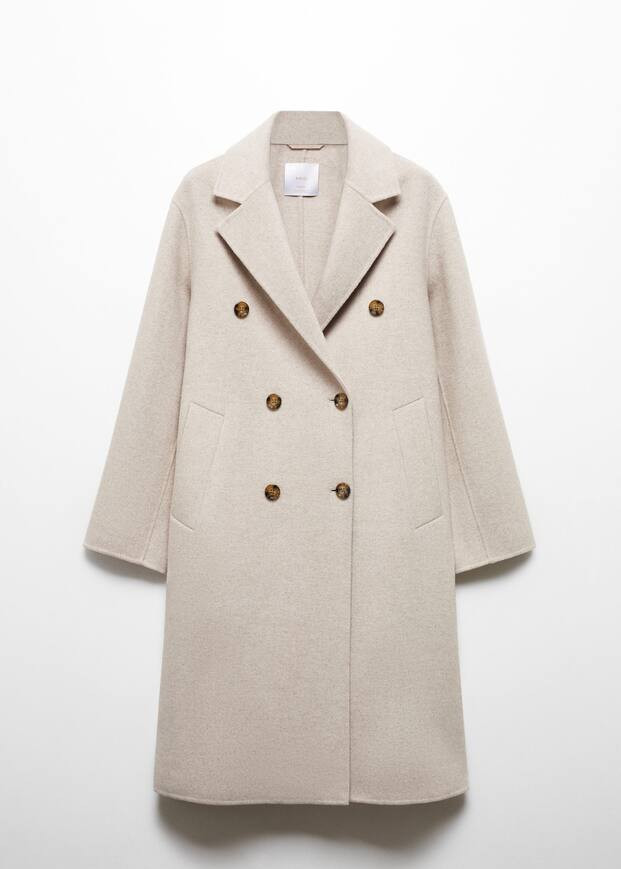 Handmade oversized wool coat -  Women | Mango USA | MANGO (US)