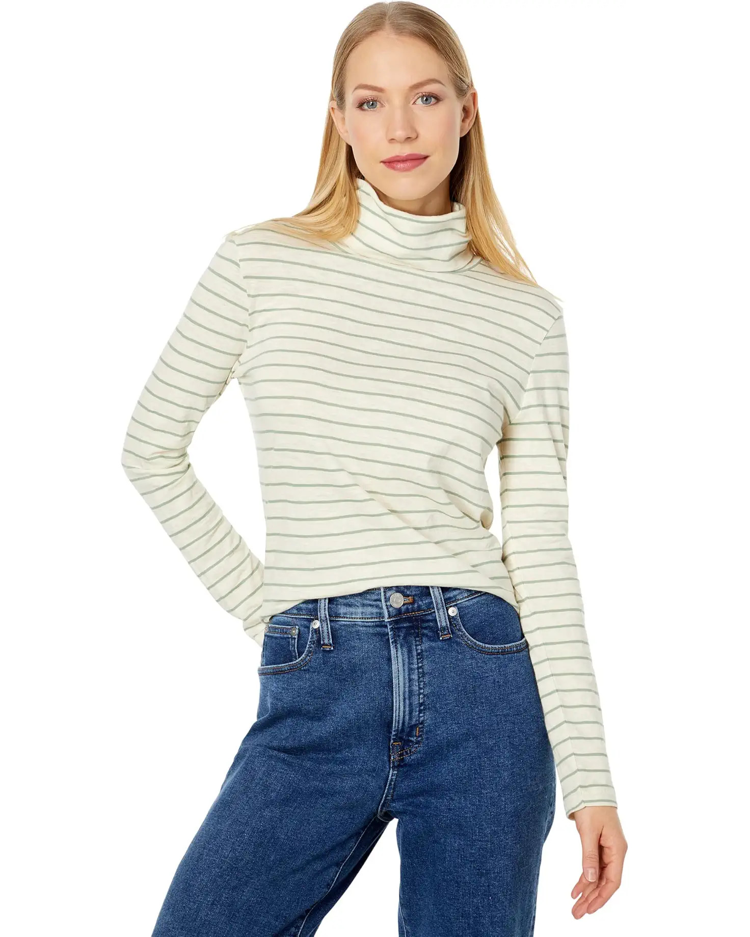 Madewell Whisper Cotton Turtleneck | Zappos