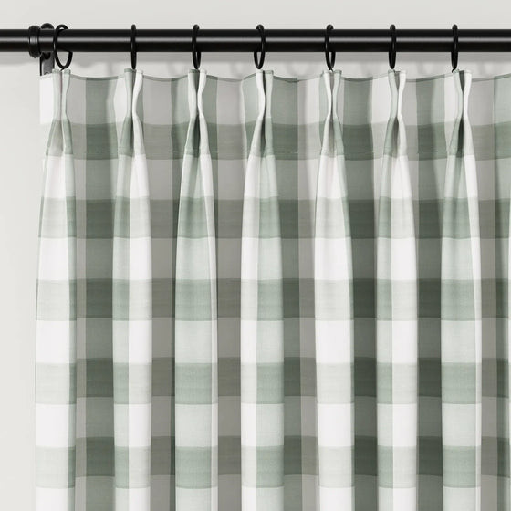 Celia Striped Plaid Curtain | TWOPAGES