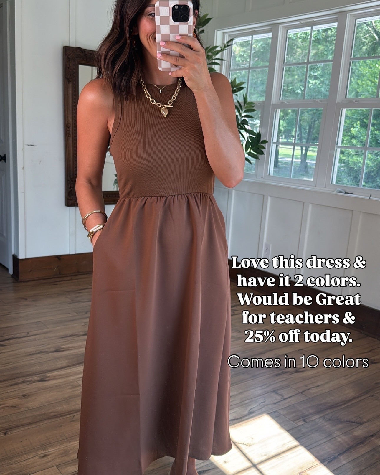 you’ll want more than one of this 🤎

teacher dress outfit, casual midi dress, work appropriate outfit, comfortable everyday dress, affordable dress, comes in 10 colors, 25% off today
#teacherfashion #workoutfitideas #ltkstyle #affordablefashion #outfitideas #casualstyle #everydaywear

#LTKPetite