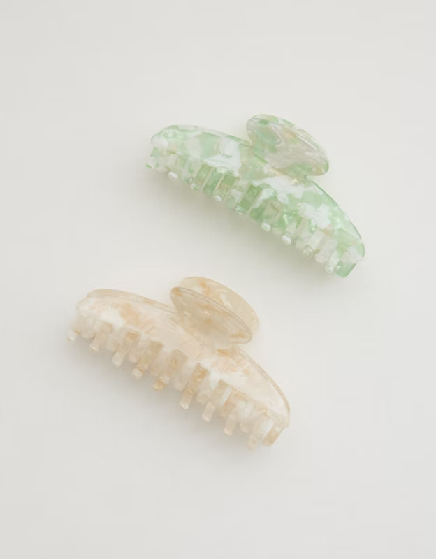 Aerie Medium Claw Clip 2-Pack | American Eagle Outfitters (US & CA)