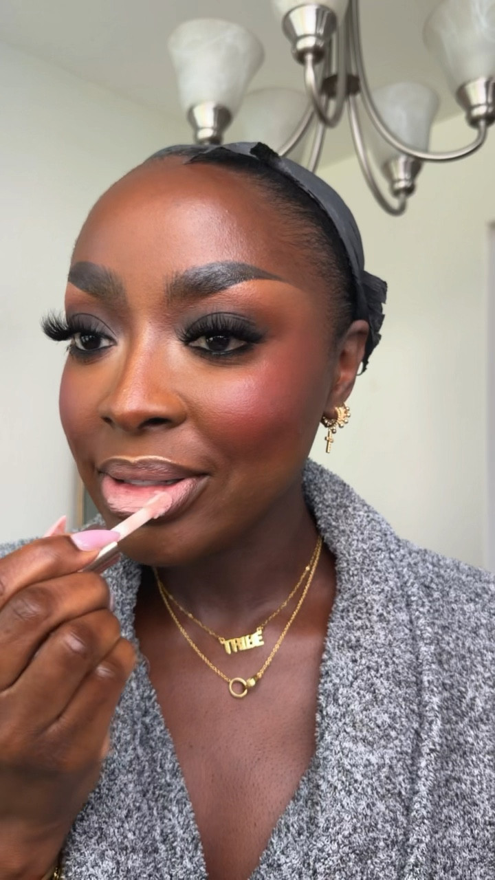 I have so many of these lip glosses from Lawless and this is the shade skinny dip.