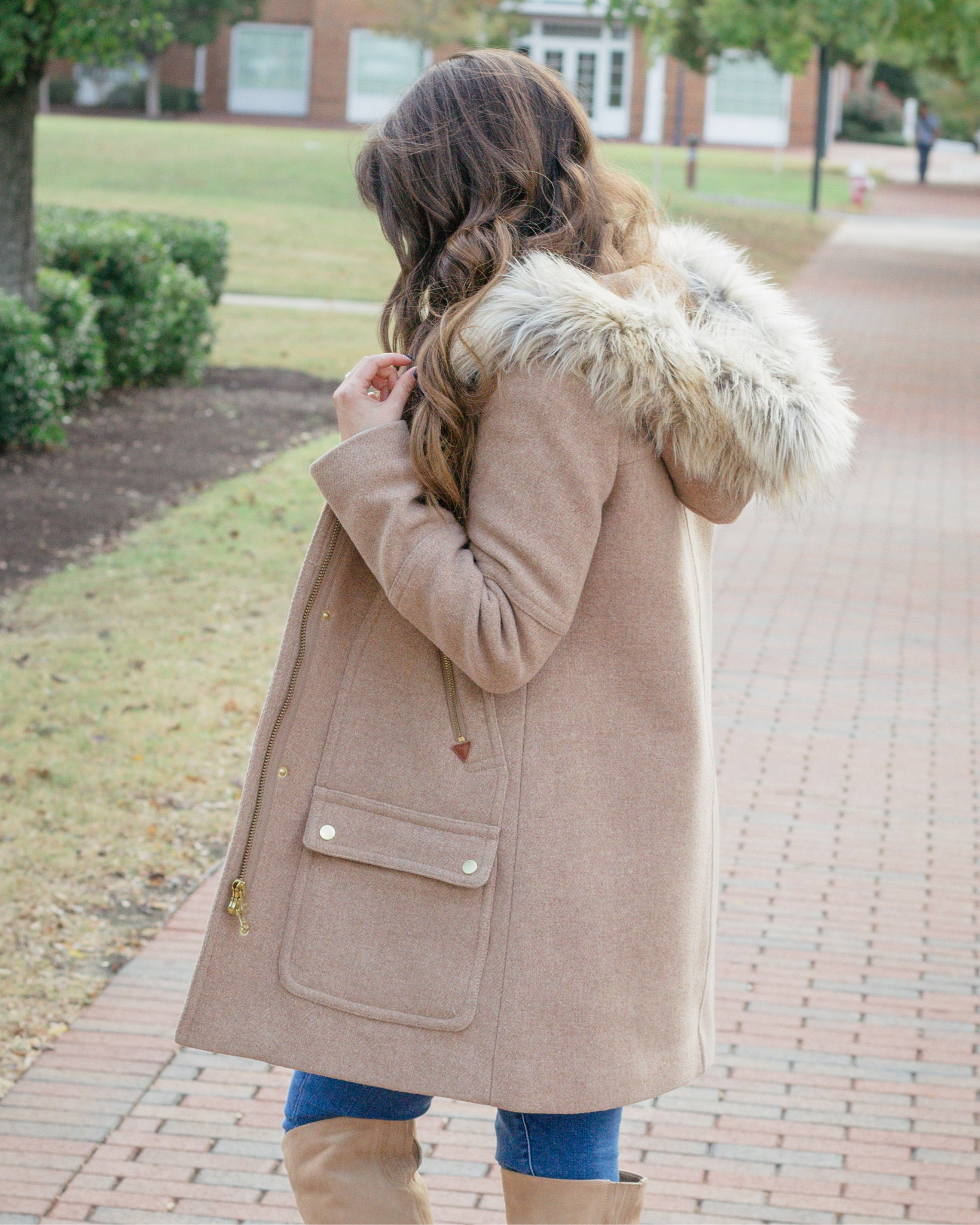 This classic winter coat is up to 40% off right now with code “FAMILY”. 

The updated color is a little darker, but still a beautiful neutral! This coat is a wool blend and features removable fur trim on the hood and is fully lined. I’ve always found it to be TTS and it fits slightly wide because it doesn’t have a vent in the back. So remember you don’t want it tight or narrow in the leg or you won’t be able to move! It very warm and great for a New England winter 

Winter coat. Chateau parka. Wool coat. Fur trim coat 

#LTKSeasonal #LTKstyletip #LTKsalealert