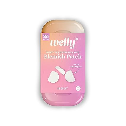 Welly Bandages - Face Savers, Hydrocolloid Acne Blemish Patch, Adhesive, Small Spot Shape, Clear ... | Amazon (US)