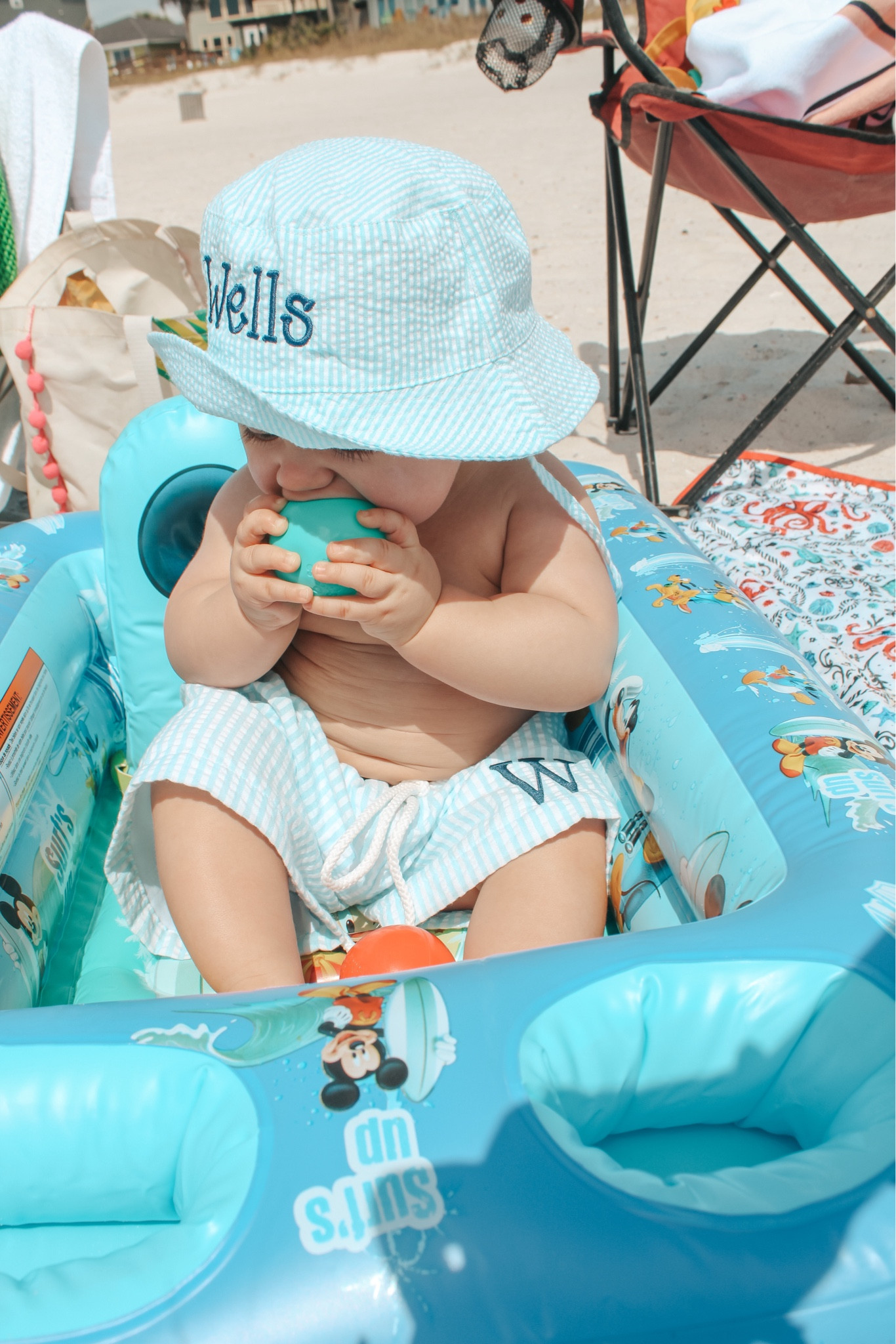 The cutest monogrammed set for your baby boy! We also snagged this blow up bathtub and took it with us to the beach. It was perfect for keeping the sand out and giving our little boy a place to play but also keeping him contained 🤪

#LTKBaby #LTKKids #LTKTravel