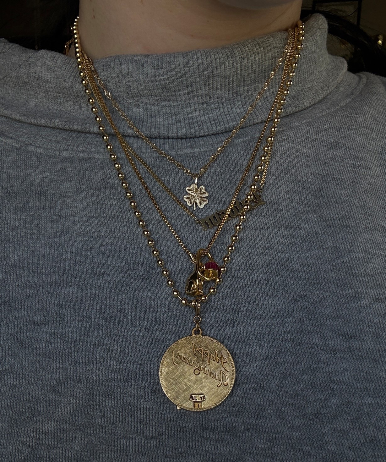 Today's necklace stack #affordablejewelry
#finejewelry
#14kgoldnecklace
#jewelryinspo #necklaces #necklaceinspo #necklacestack


#LTKGiftGuide #LTKgrwm #LTKFindsUnder100