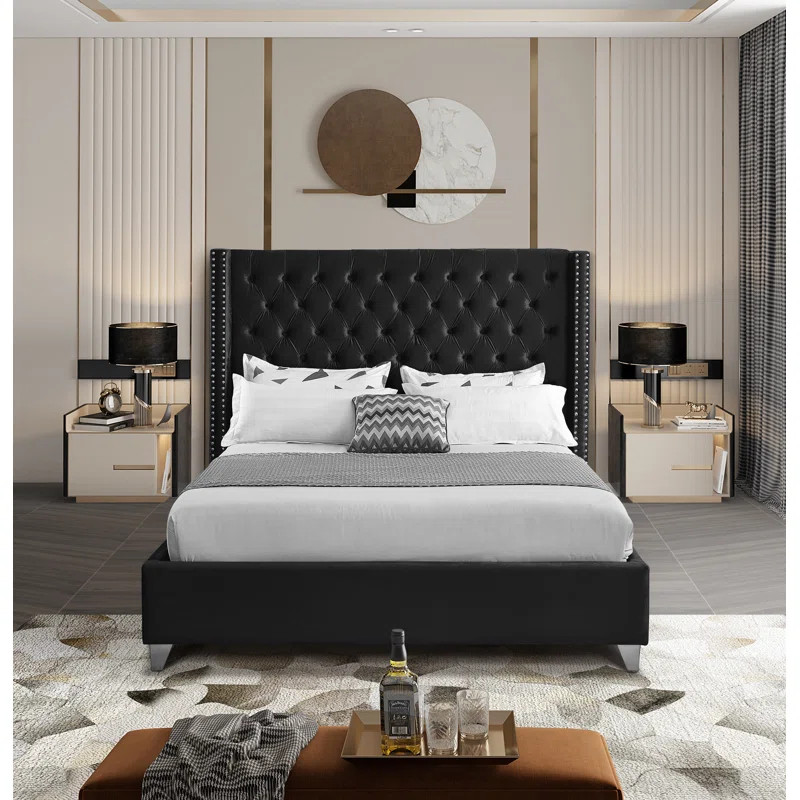 Joclynn Tufted Upholstered Low Profile Platform Bed | Wayfair North America