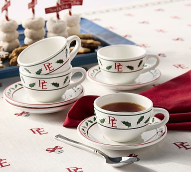The Polar Express™ Stoneware Teacup & Saucer | Pottery Barn (US)