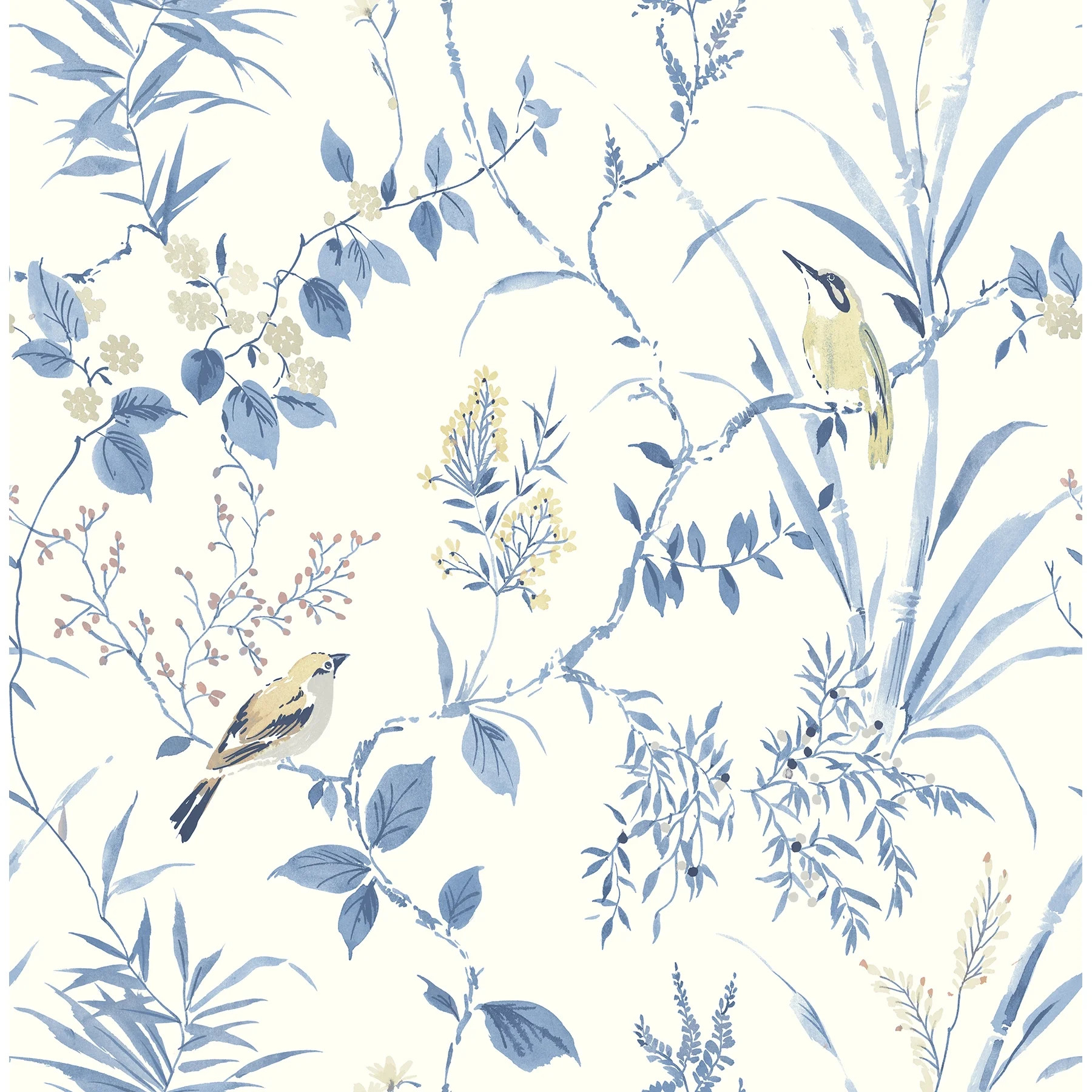 NuWallpaper Blue Songbird Peel & Stick Wallpaper | Walmart (US)