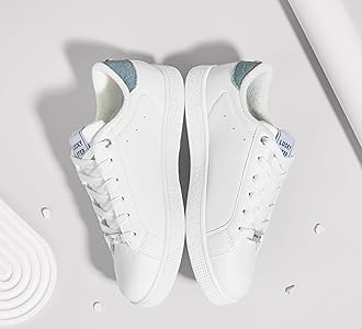 LUCKY STEP Women's Fashion Star Sneaker Lace Up Low Top Comfortable Cushioned Walking Shoes | Amazon (US)