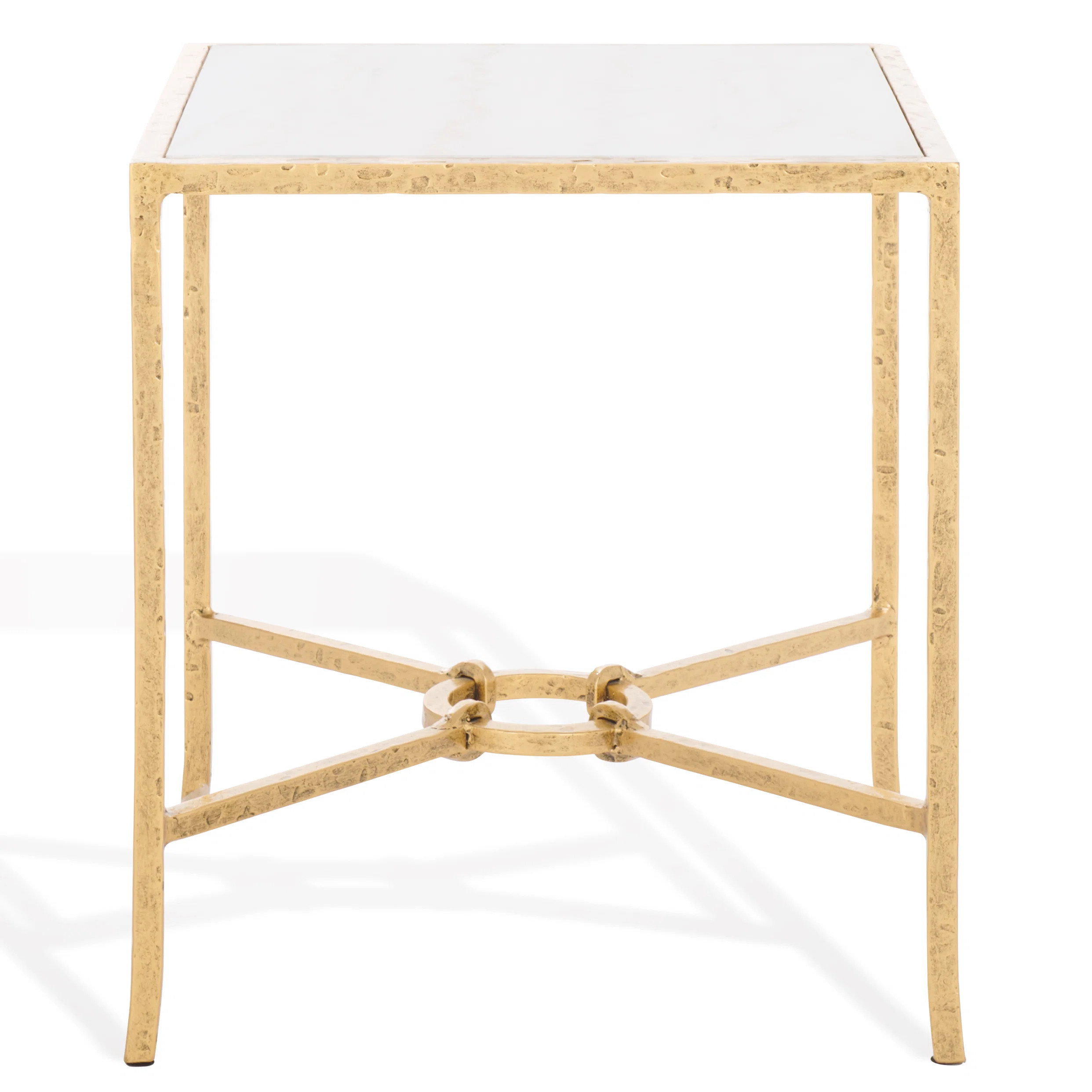 Myrtise Forged Metal Square Accent Table | Perigold