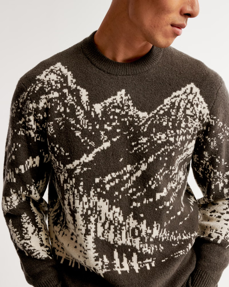 Men's Marled Crew Sweater | Men's Tops | Abercrombie.com | Abercrombie & Fitch (US)