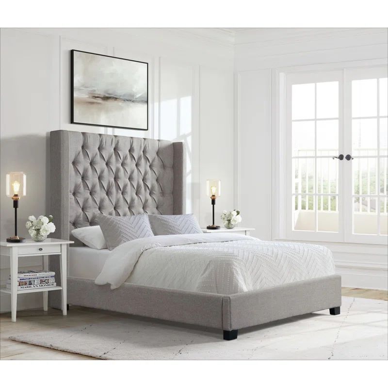 Arden Upholstered Wingback Bed | Wayfair North America