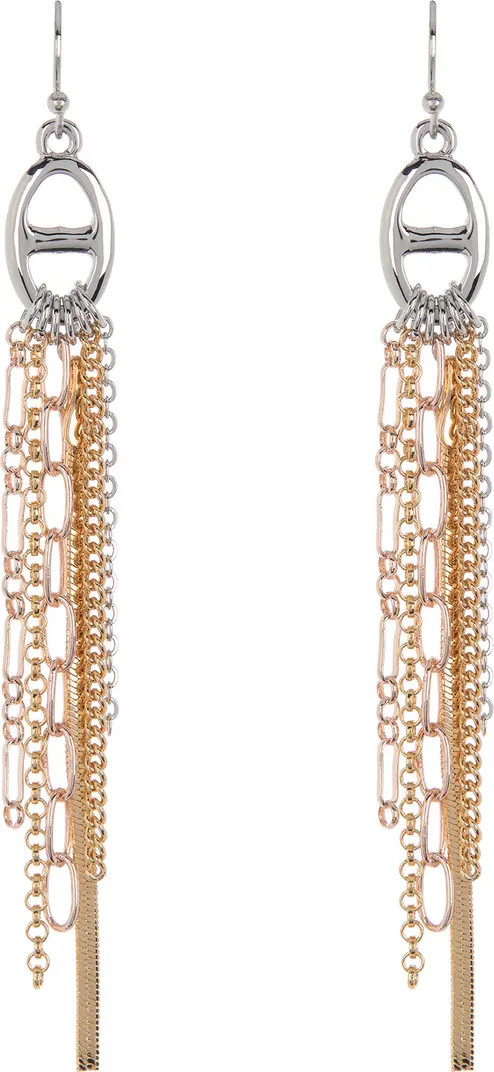 NORDSTROM RACK Multi Chain Linear Drop Earrings | Nordstromrack | Nordstrom Rack