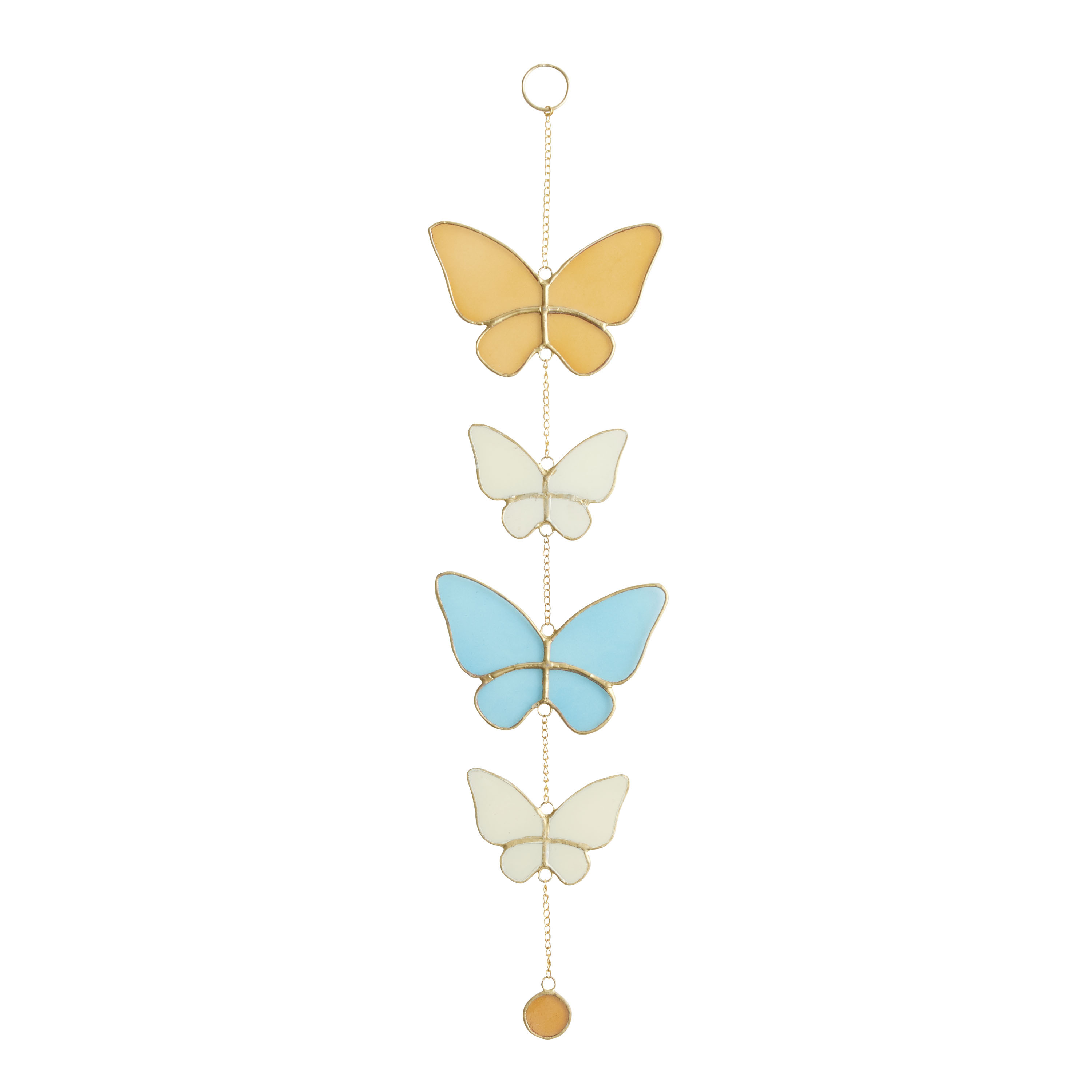 Glass Butterfly Suncatcher Hanging Decor | World Market
