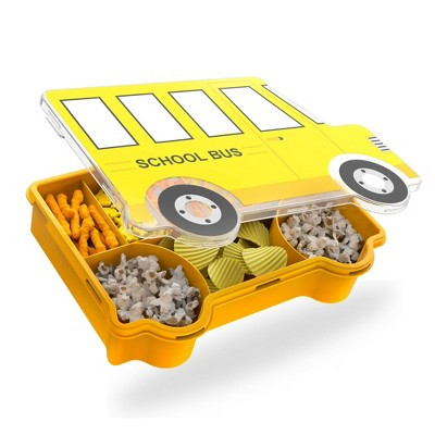 Cook with Color 7-Compartment Lunch Box with Lid – BPA-Free Snack & Meal Prep Container, Portable Leak-Resistant Organizer for Kids & Adults, Bus | Target