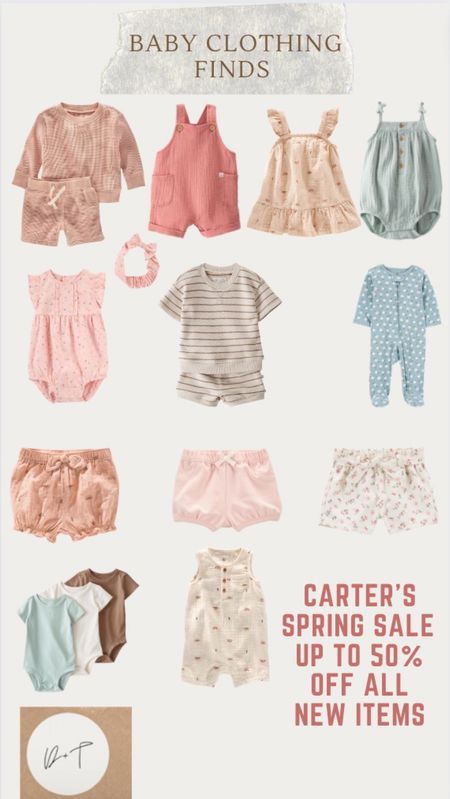 Baby clothes, spring baby, newborn clothing, infant clothing, baby girl items, Carter’s, spring Dale 

#LTKbaby #LTKstyletip #LTKsalealert