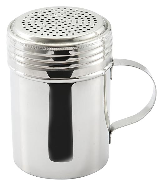 Winco 10 Oz. Stainless Steel Dredge (DRG-10), 5 inches X 4.75 inches X 1.5 inches | Amazon (US)