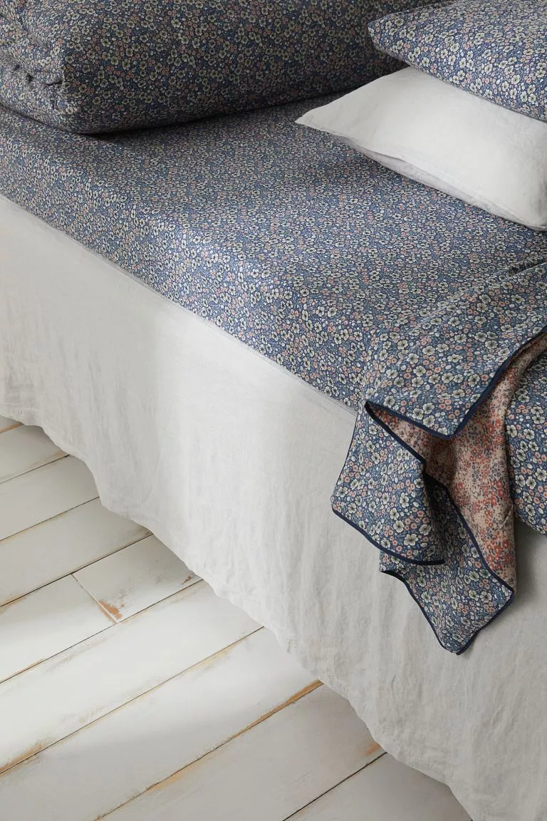 H&m linen bed skirt store