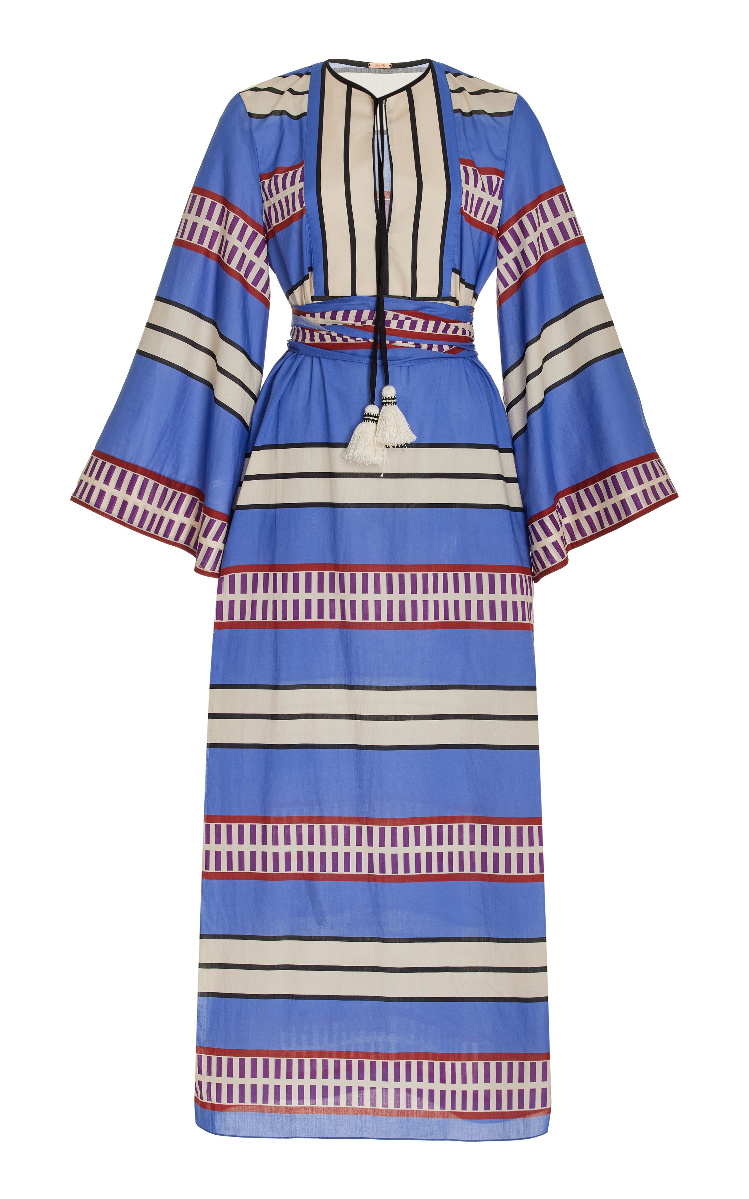 Tropical Palm Cotton Midi Tunic Dress | Moda Operandi (Global)