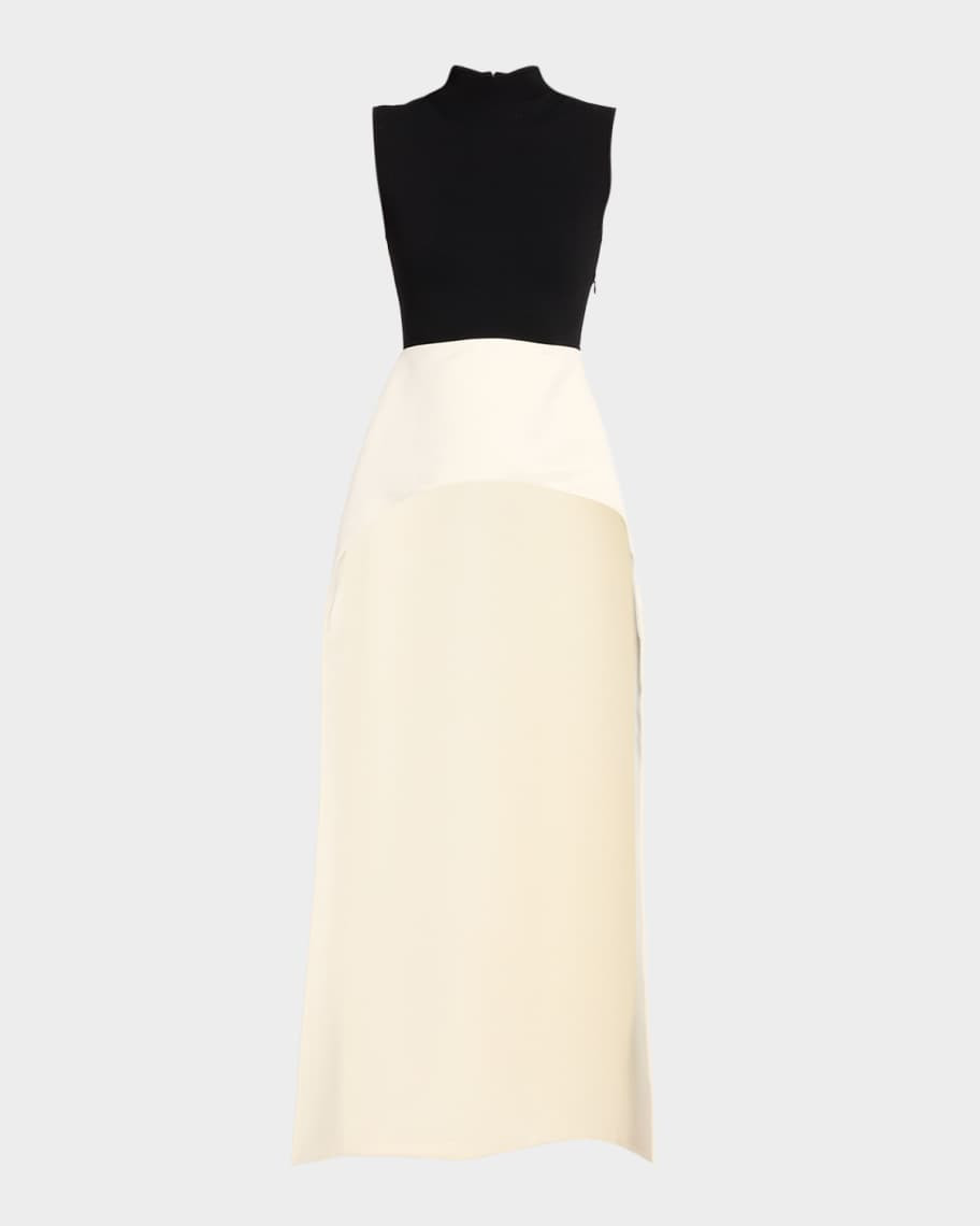Beckett Mixed-Media High-Low Top | Neiman Marcus