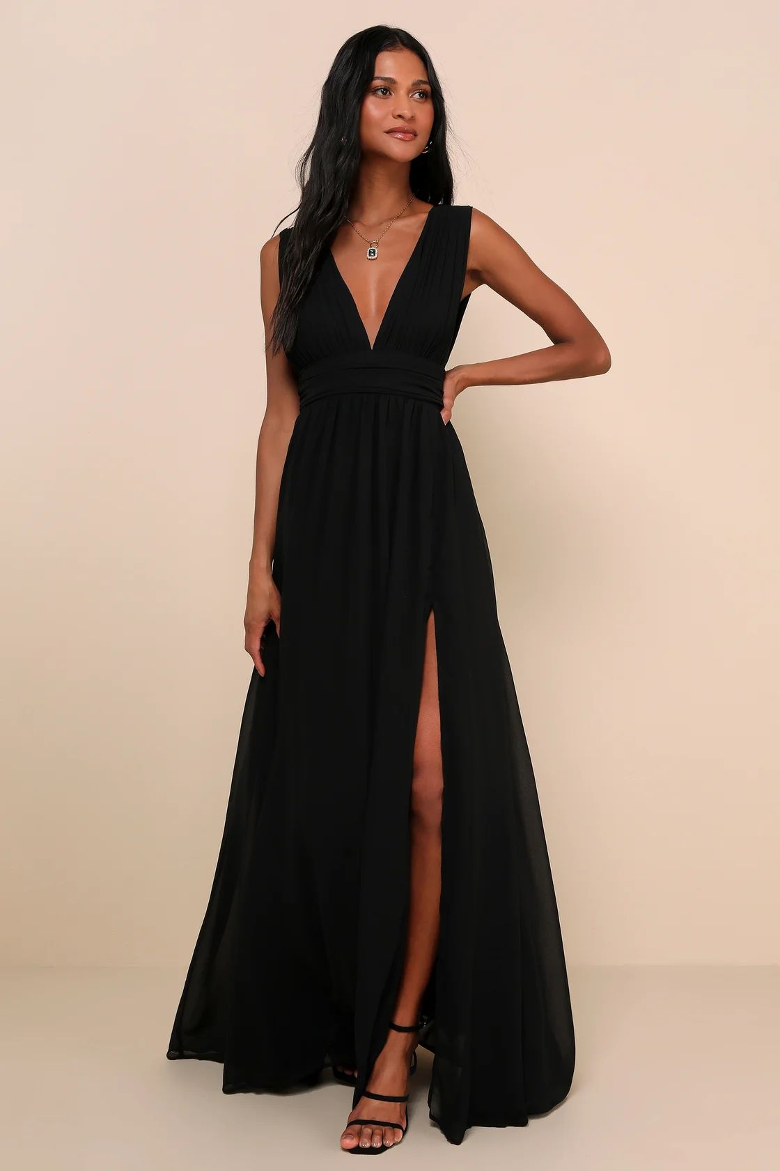 Heavenly Hues Black Maxi Dress | Lulus