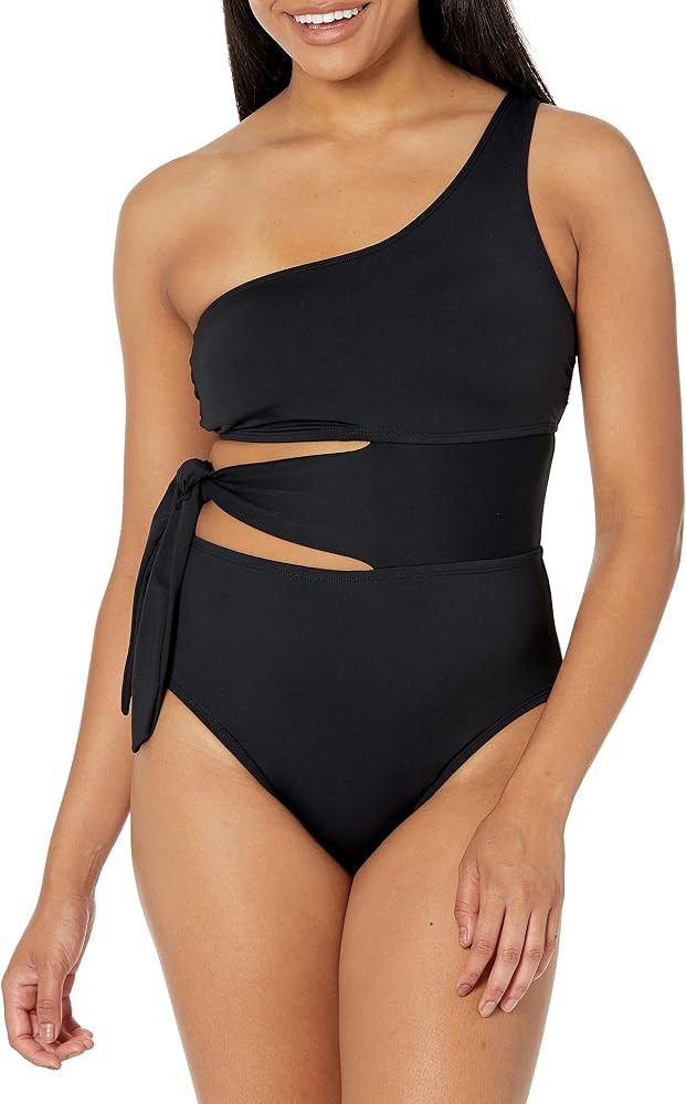 La Blanca Womens Island Goddess Cutout One Shoulder One Piece Swimsuit | Amazon (US)