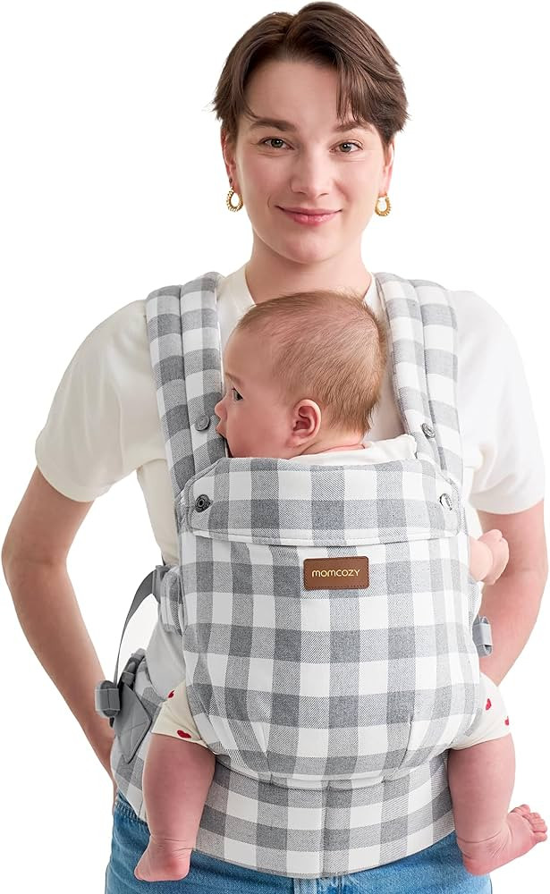 Momcozy Baby Carrier with Natural Cotton Linen, Built to Last, Ergonomic Design, Lightweight and ... | Amazon (US)