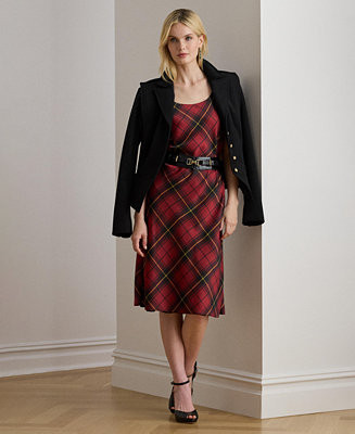 Women's Plaid Sleeveless Dress | Macy's