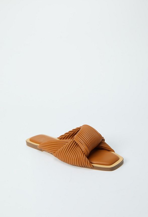 Estelle Flat Slide Sandal | JustFab