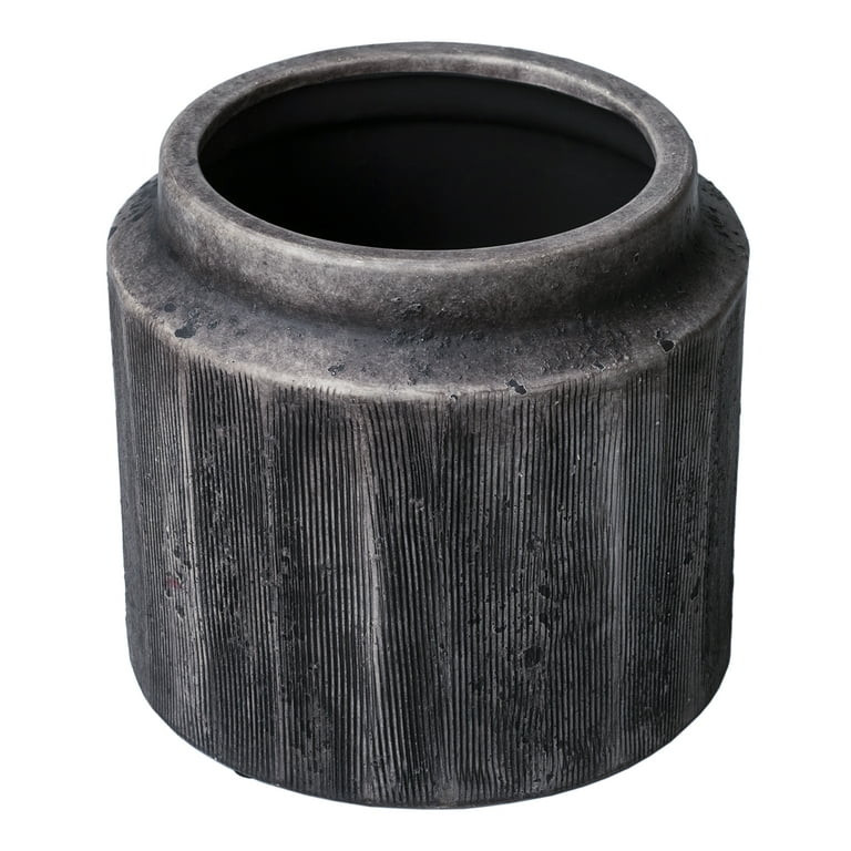 Better Homes & Gardens Pottery 8" Alexander Ceramic Planter, Brown | Walmart (US)