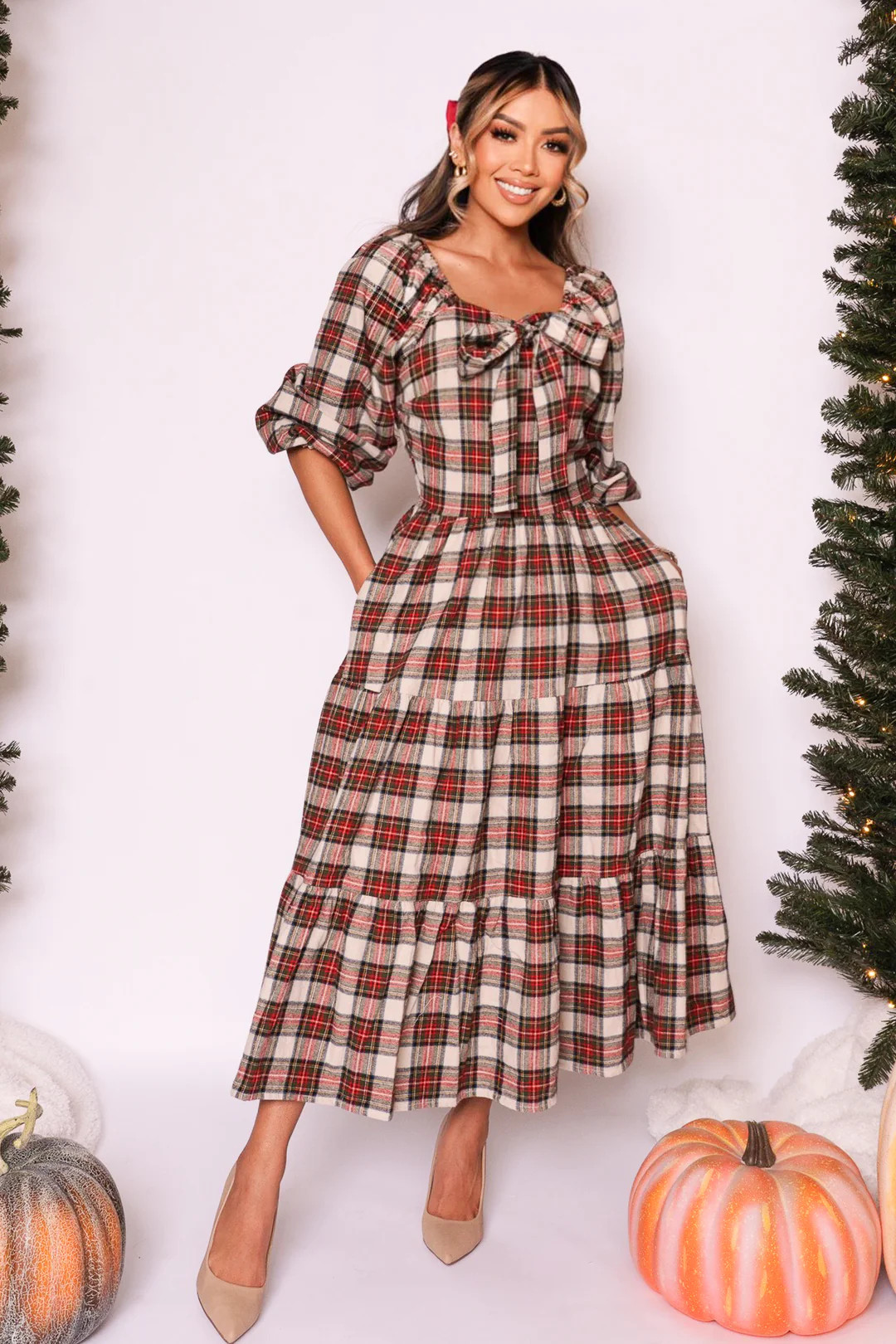 Merry Dress in Holiday Plaid | Ivy City Co