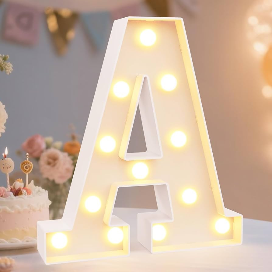 Pooqla LED Marquee Letter Lights Sign, Light Up Alphabet Letter for Home Party Wedding Decoration... | Amazon (US)