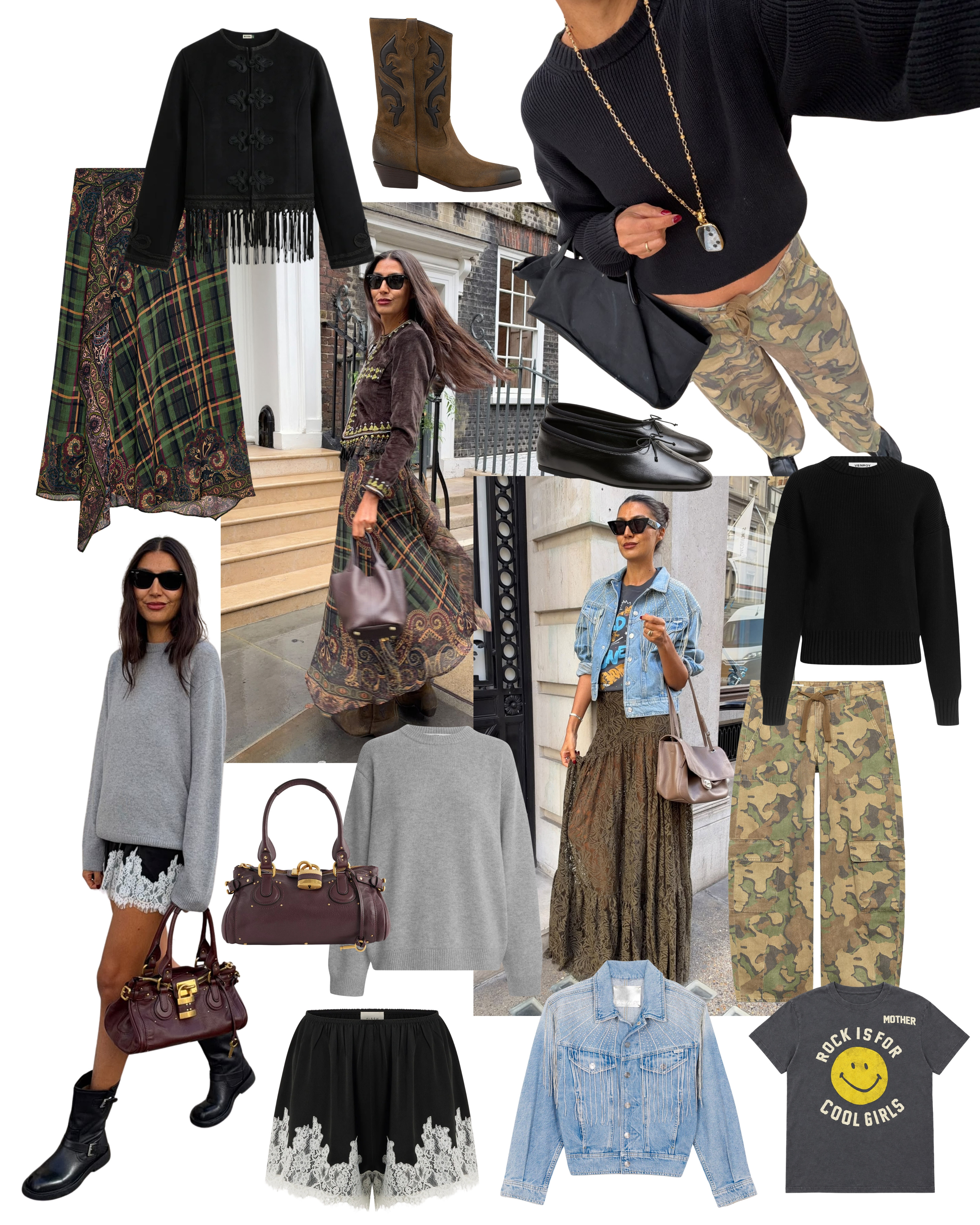 A week in outfits 🤎

Satin shorts, denim jacket, graphic tee, knitwear, crew neck jumper, autumn outfits, cargo trousers 

 #LTKFashionMonth #LTKuk #LTKautumn