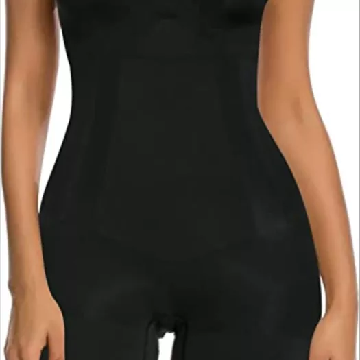 SHAPERX Bodysuit for Women Tummy Control Shapewear Mid-Thigh Seamless Body  Shaper All in One
